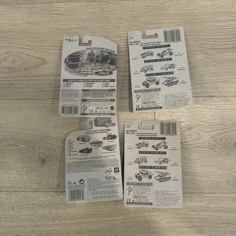 Hot Wheels Lot Of 4 Cadillac Diecast Cars 1:64 NIB